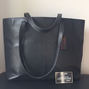 Authentic Chanel Caviar Leather Charm Tote